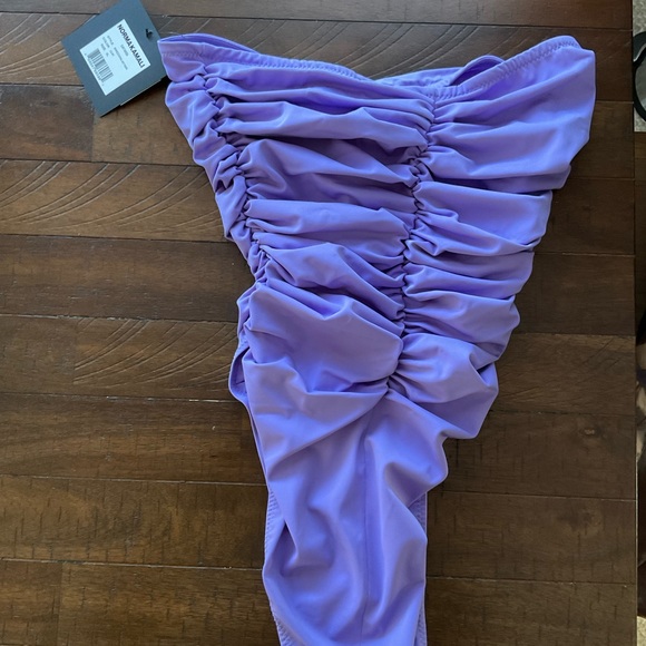 Norma Kamali Slinky Marissa One Piece Size XL in Purple NWT - Picture 6 of 11